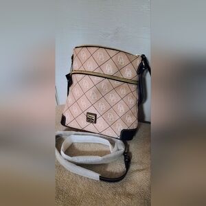 Dooney & Bourke Apricot and Navy Women's Bag